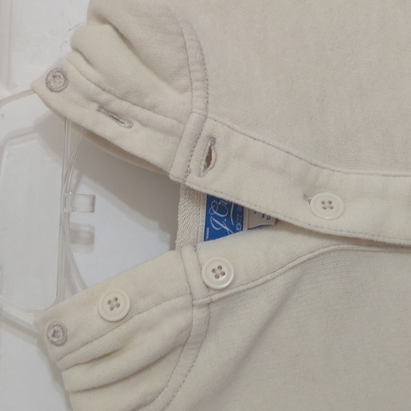 J. Crew Hoodie Sweatshirt (Off-White/Natural) 100% Cotton - Picture 6 of 9